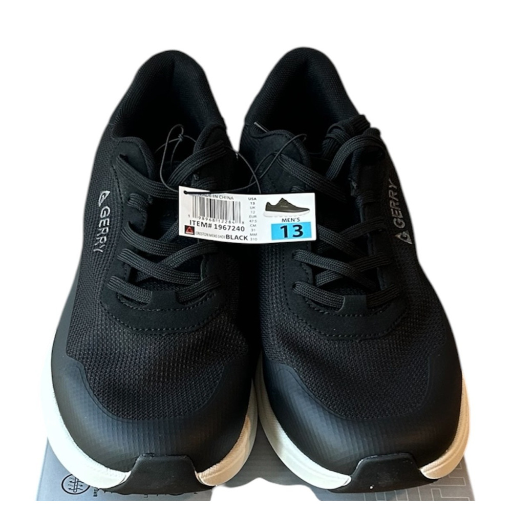 Gerry Men's Creston Shoe, Lightweight, Lace Up, Black, Size 13